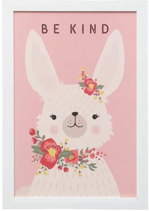 Kind Bunny Framed Print 13"W x 19"H