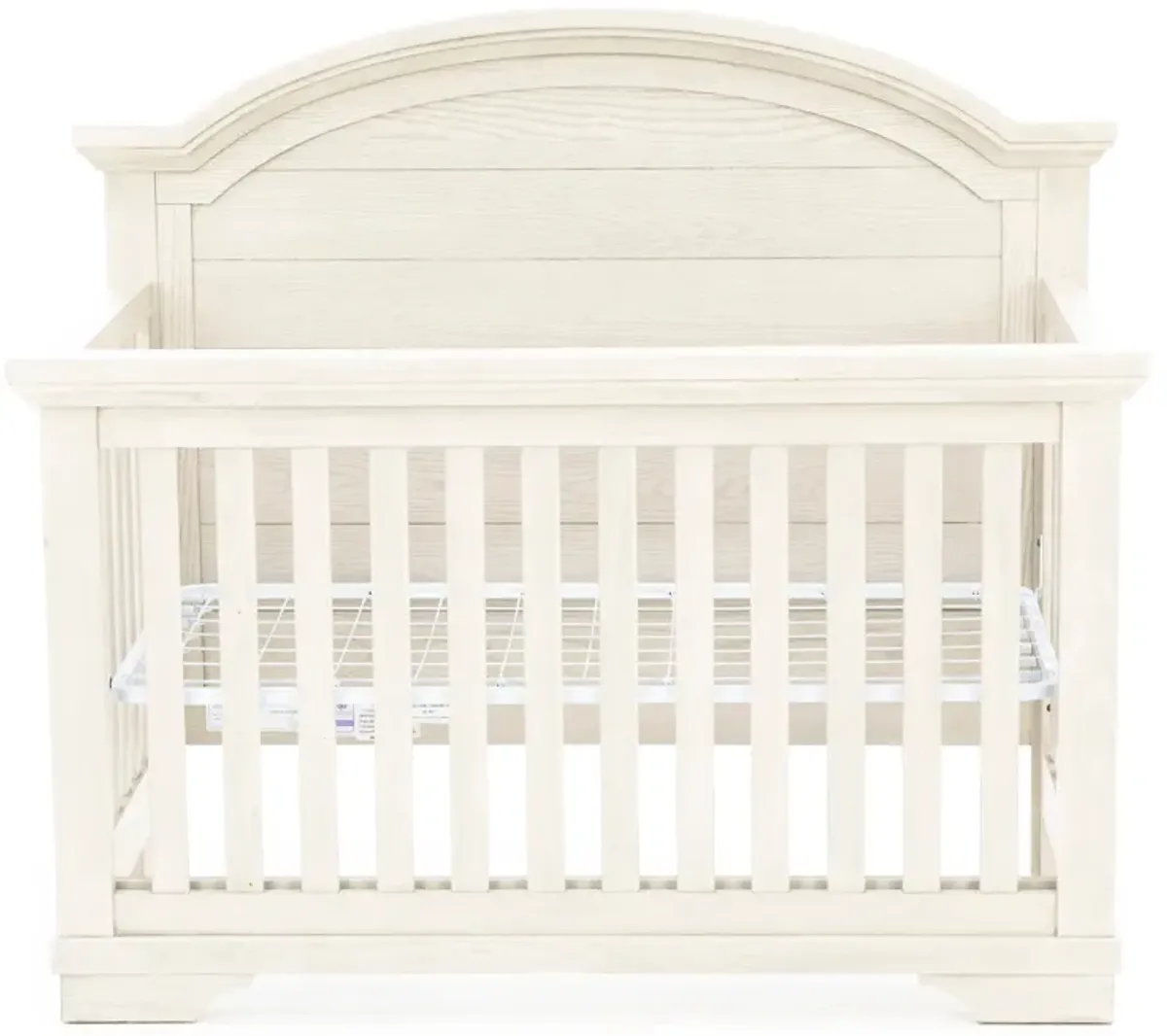 Luna Arch Top Crib, White