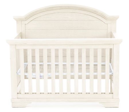 Luna Arch Top Crib, White