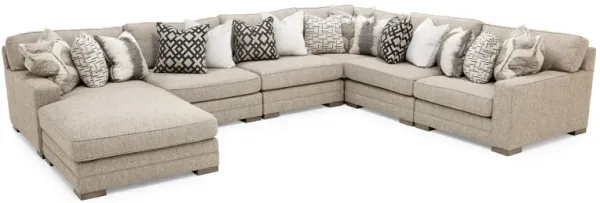 Casbah 7-Pc. Modular In Grey In Left-Facing