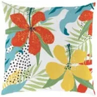 Hibiscus Outdoor Pillow 18"W x 18"H