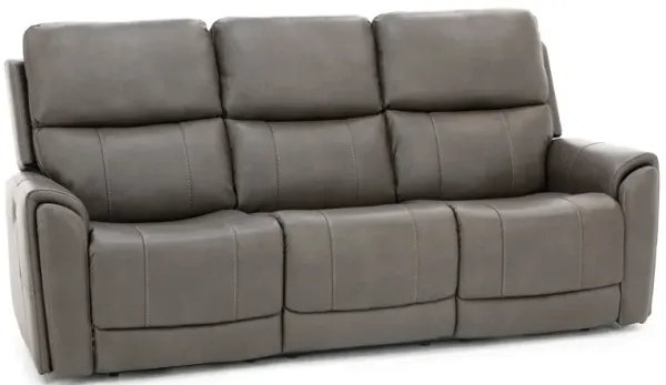 Capriccio Fully Loaded Reclining Sofa in Smoke