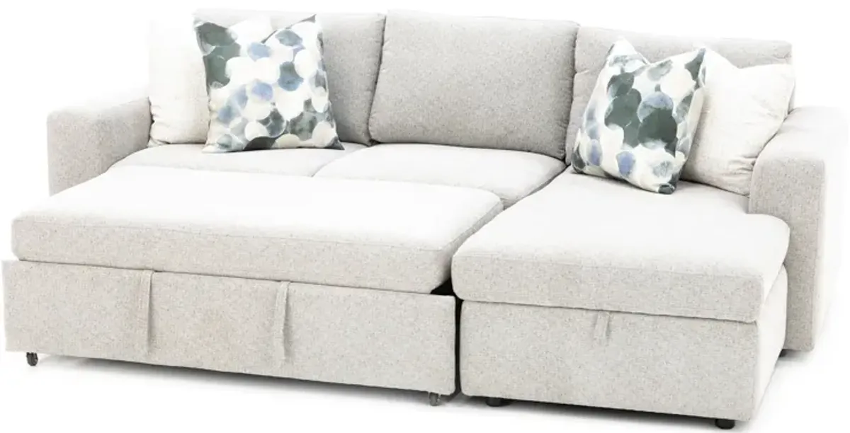 Daphne 2-Pc. Sectional With Sleeper In Tan In Right-Facing