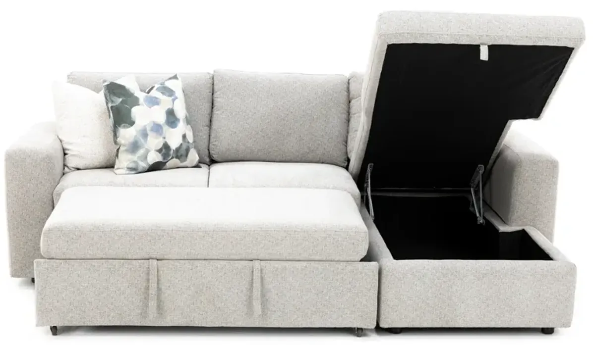 Daphne 2-Pc. Sectional With Sleeper In Tan In Right-Facing