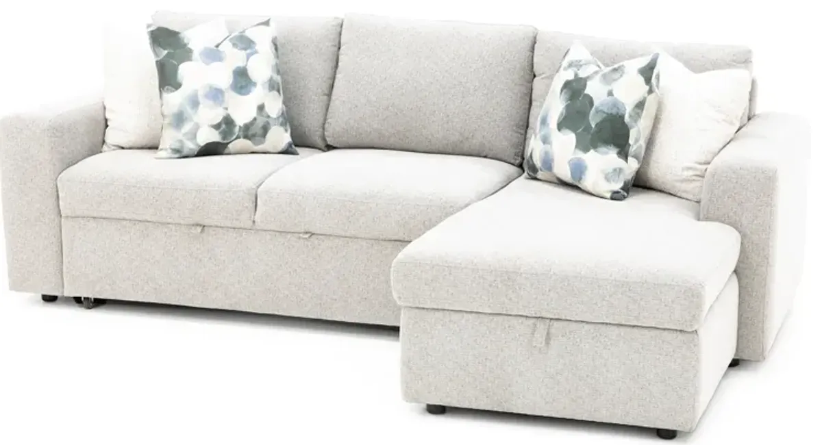 Daphne 2-Pc. Sectional With Sleeper In Tan In Right-Facing