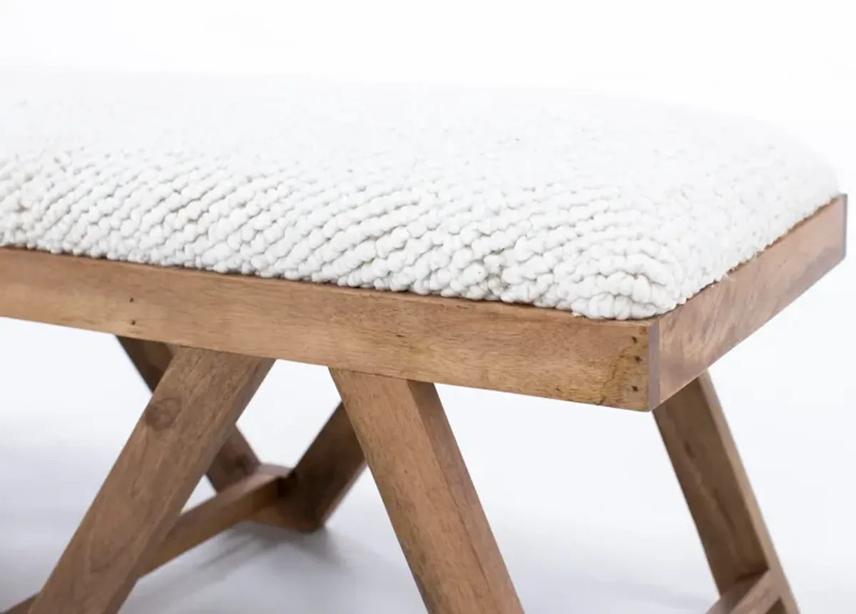 Benicio Brown Upholstered Bench