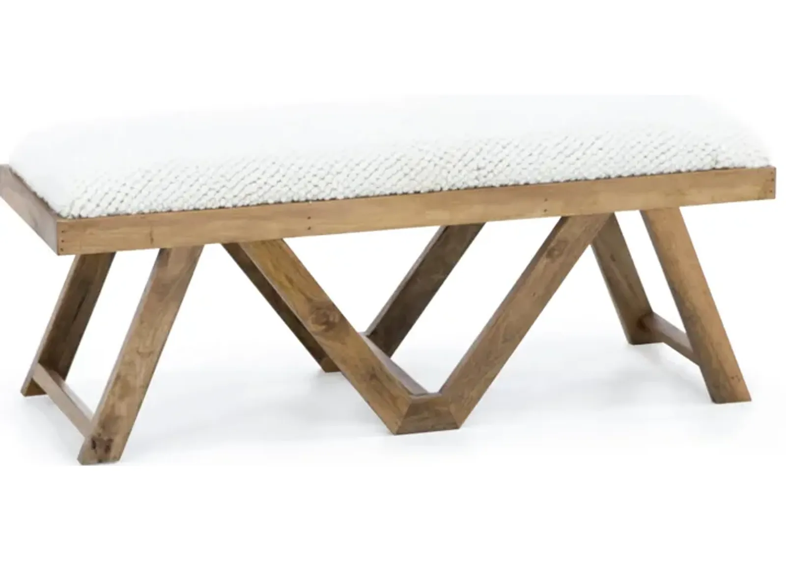 Benicio Brown Upholstered Bench