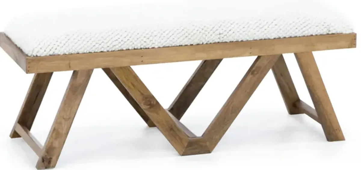 Benicio Brown Upholstered Bench