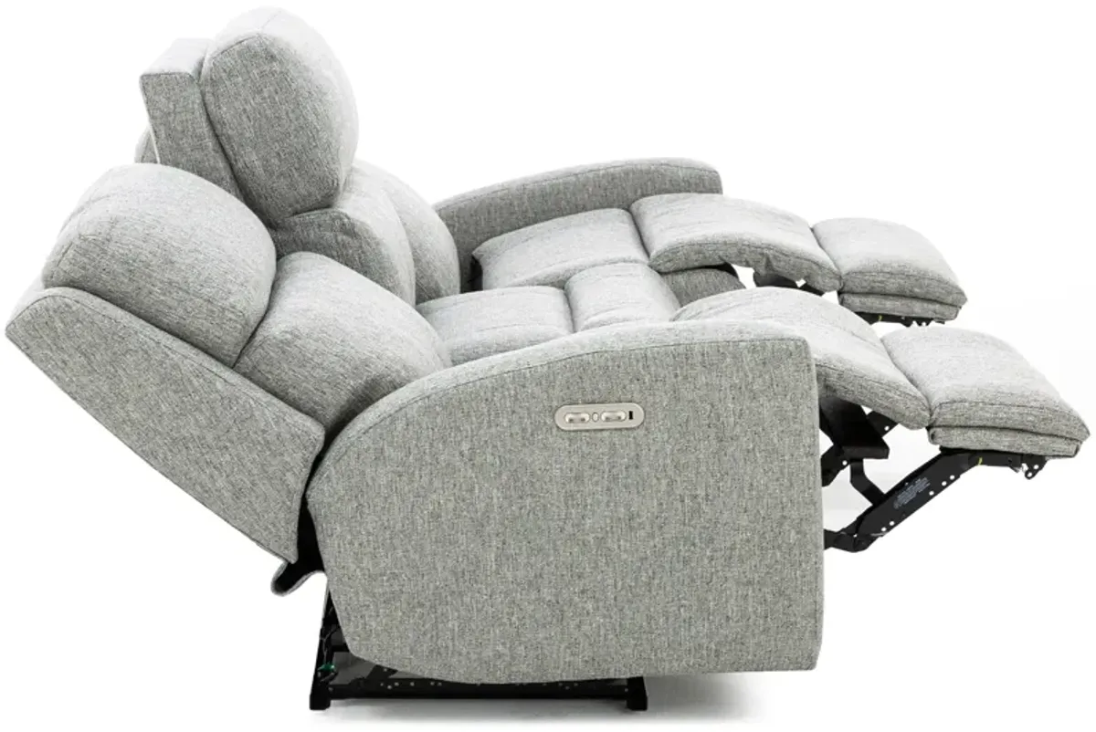 Catalina Power Headrest Reclining Sofa in Slate