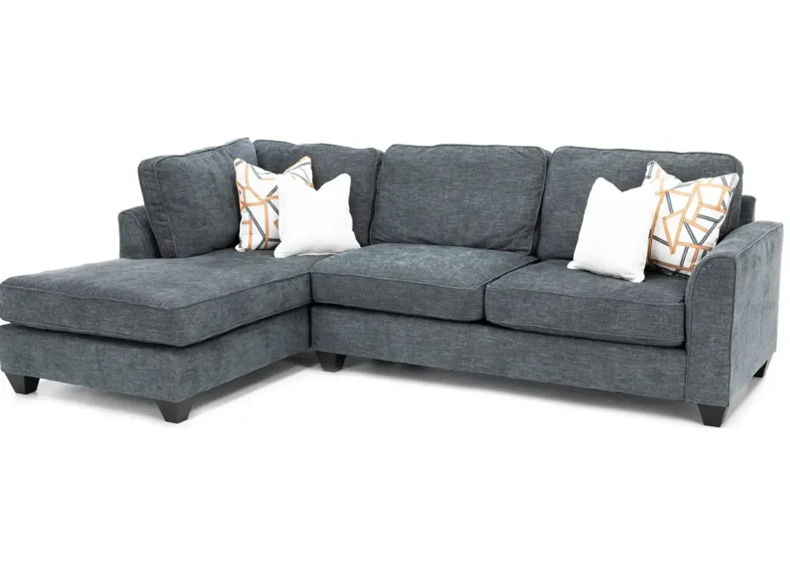 Parker 2-Pc. Chaise Sofa in Granite