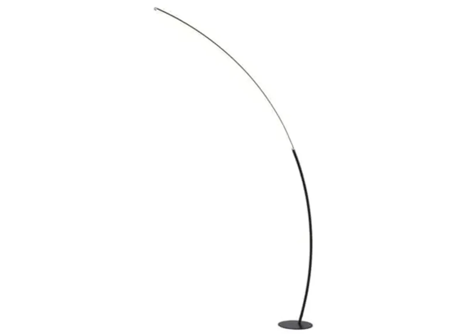 Black LED Arc Lamp 80"H