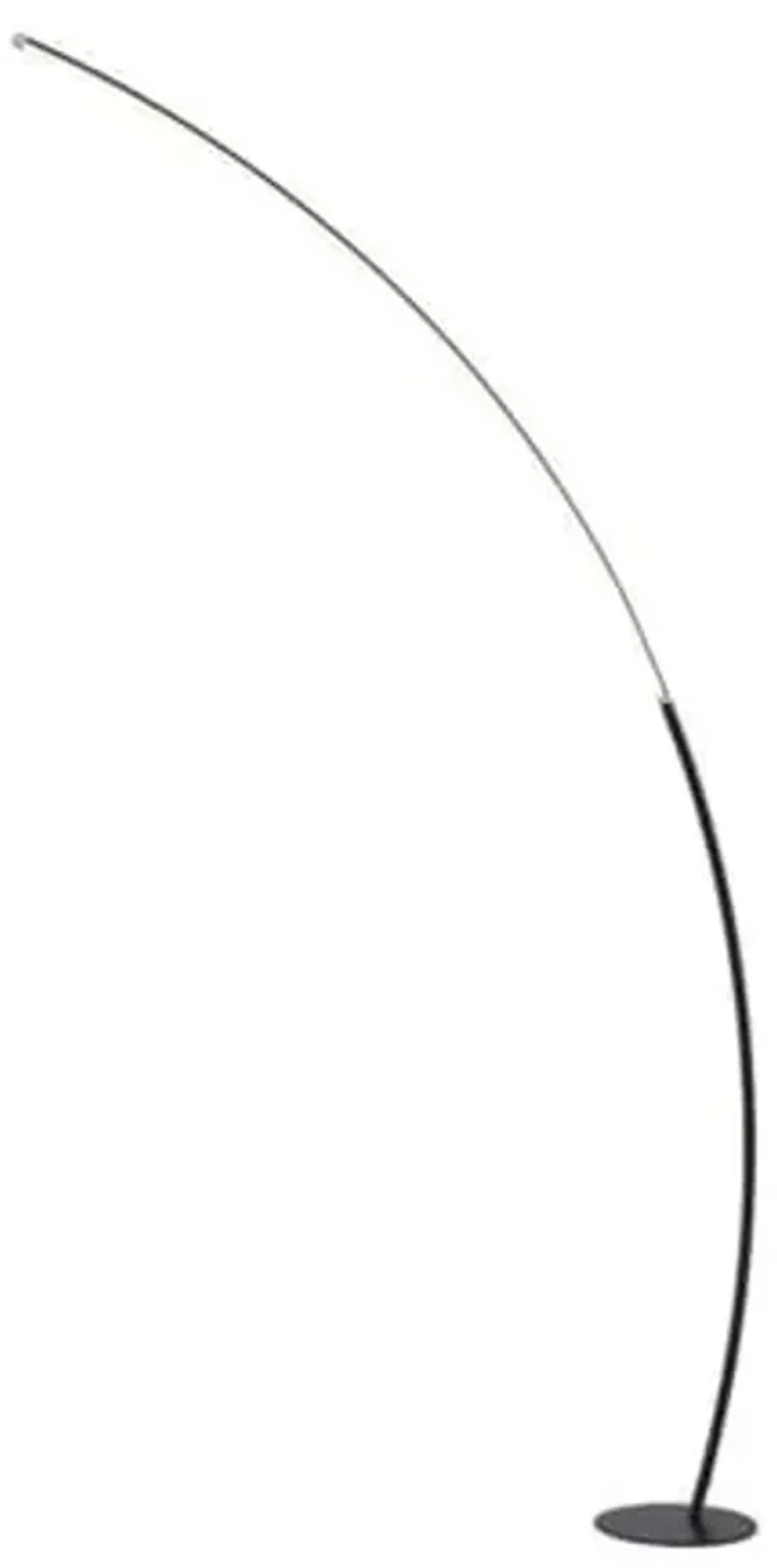 Black LED Arc Lamp 80"H