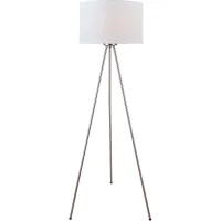 Silver Tripod Floor Lamp 59.5"H