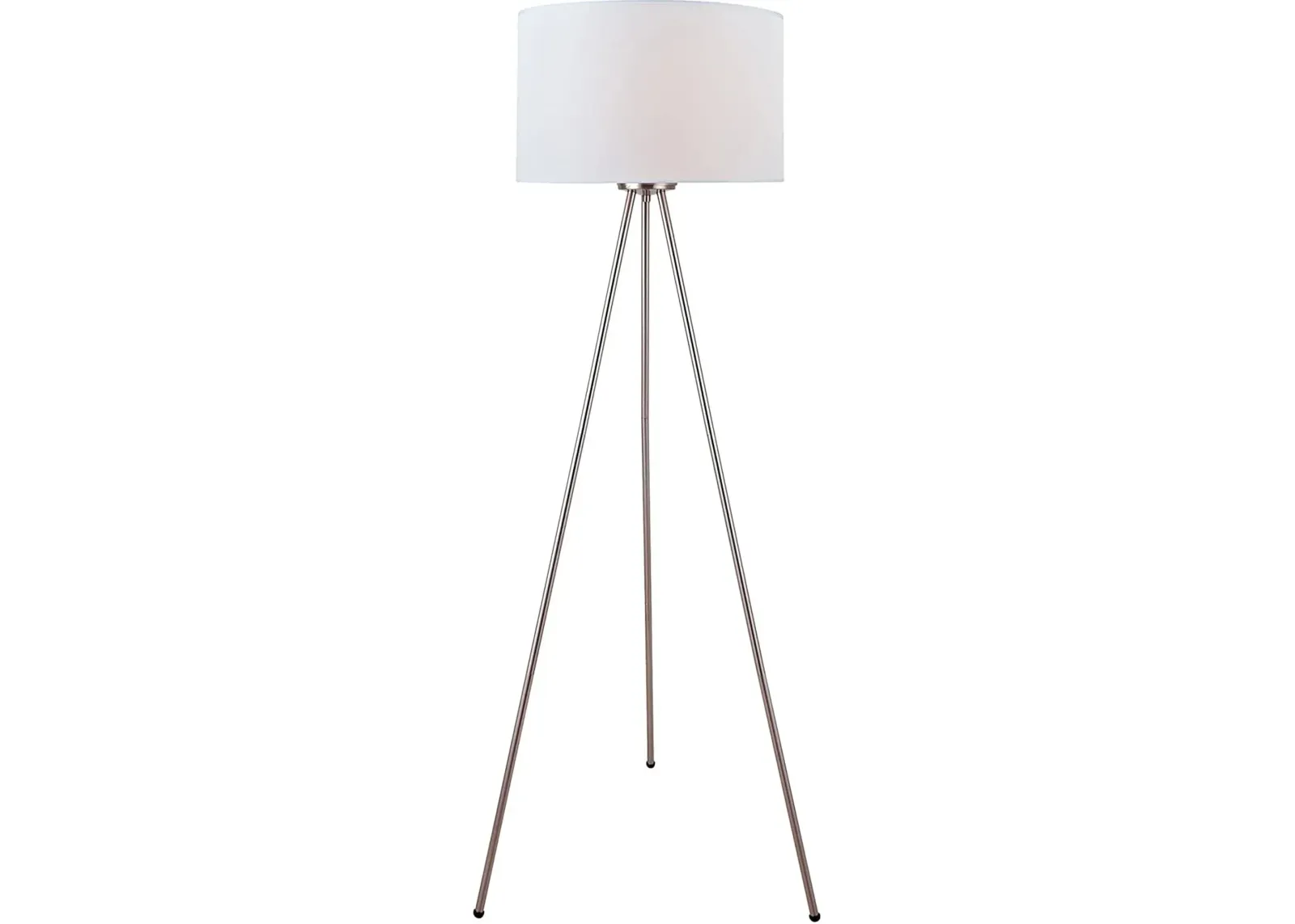 Silver Tripod Floor Lamp 59.5"H