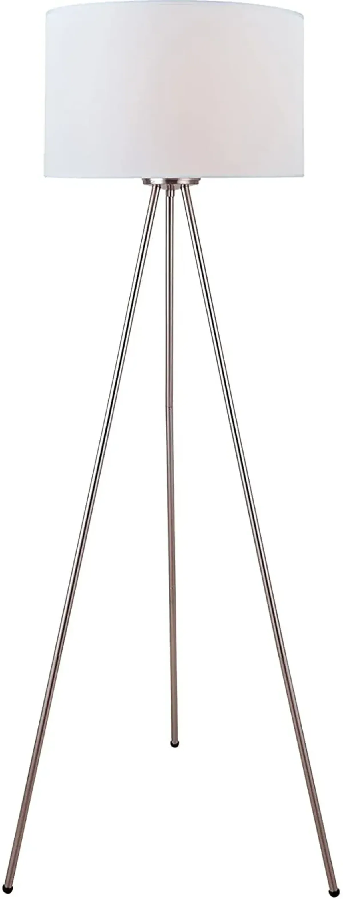 Silver Tripod Floor Lamp 59.5"H