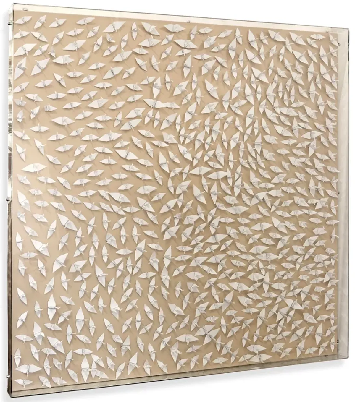 Paper Crane Acrylic Shadowbox 48"W x 48"H