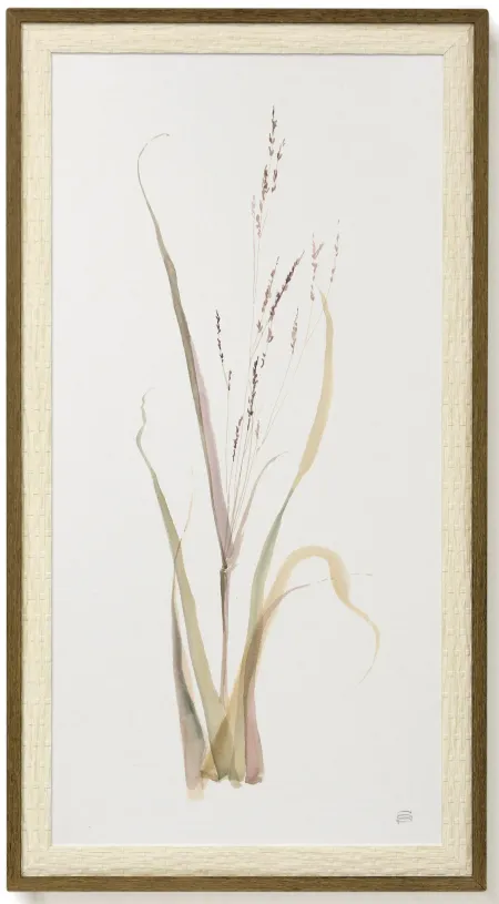 Moor Grass Textured Framed Print 24"W x 44"H