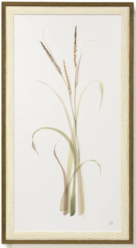 Lyme Grass Textured Framed Print 24"W x 44"H