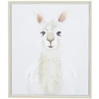 Llama Framed Art 24"W x 28"H