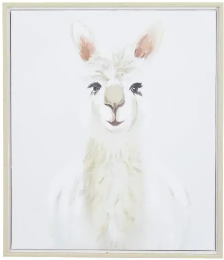 Llama Framed Art 24"W x 28"H