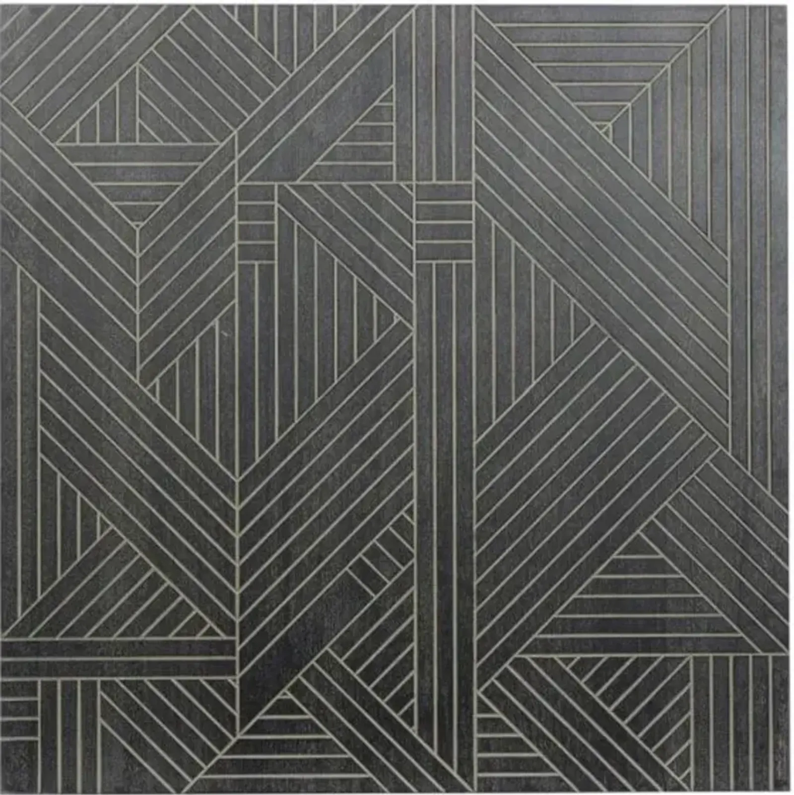 Black Wood Geo Wall Art 39"W x 39"H