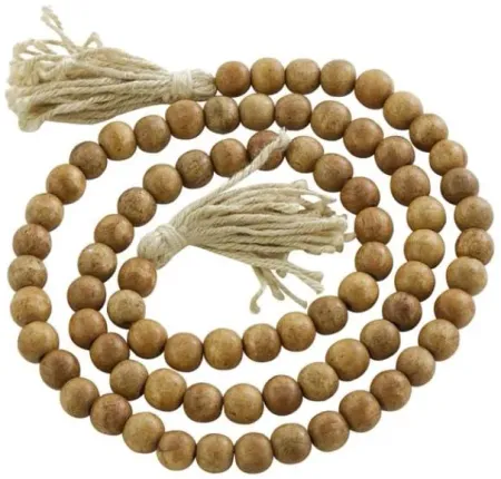Brown Wood Beads 82"L