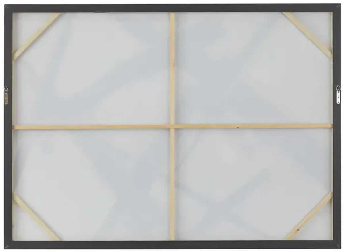 Black Lines Framed Art 65"W x 48"H