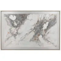 Multi Greys Abstract Canvas 62"W x 42"H