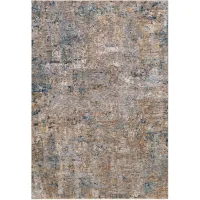 Mirabel Grey/Blue Abstract Area Rug 7'10"W x 10'3"L