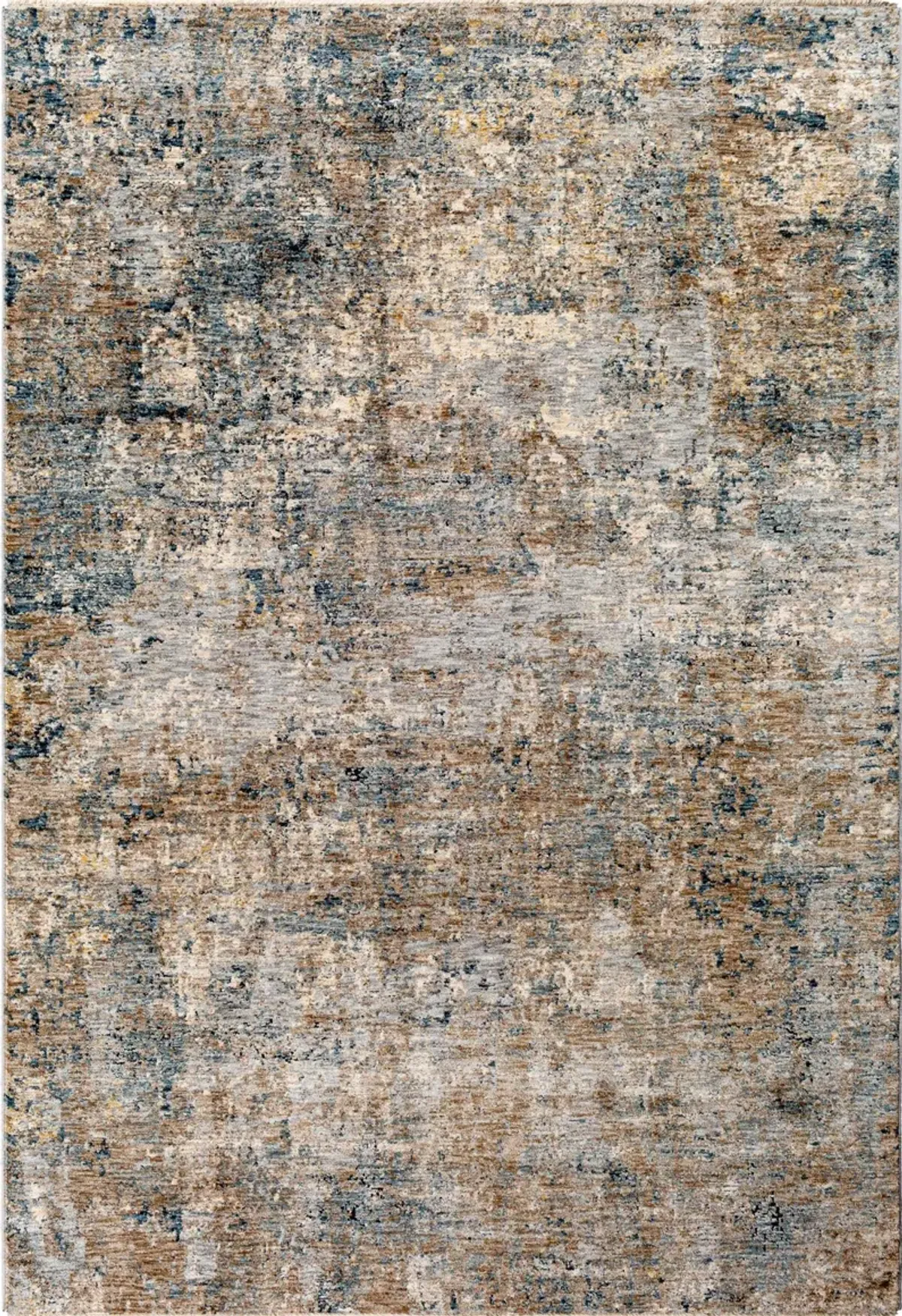 Mirabel Grey/Blue Abstract Area Rug 7'10"W x 10'3"L