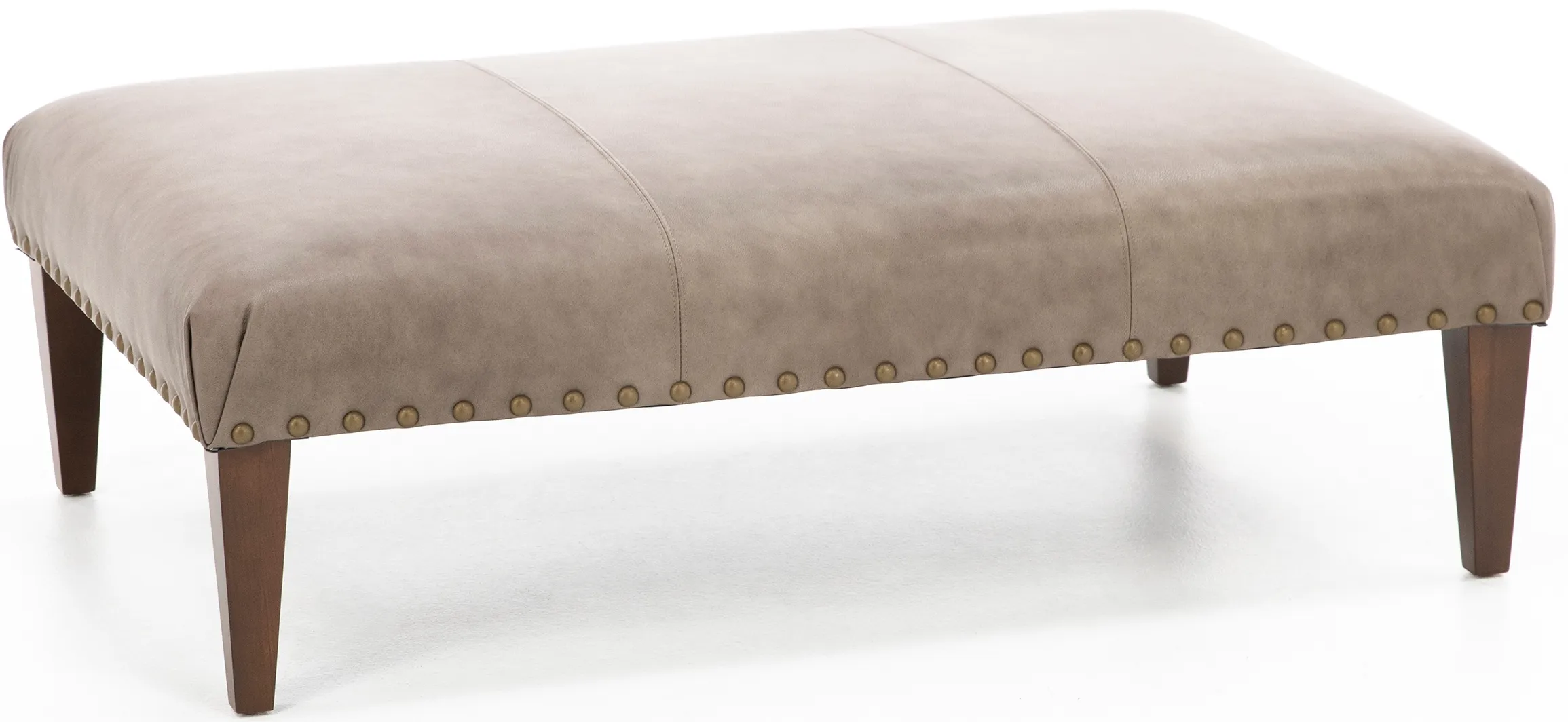 Moderne Leather Cocktail Ottoman