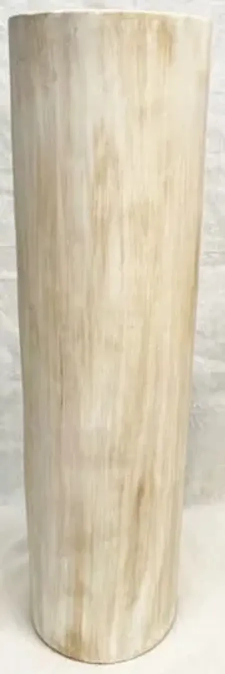 Large Alder Cylinder Ceramic Floor Vase 10"W x 44"H