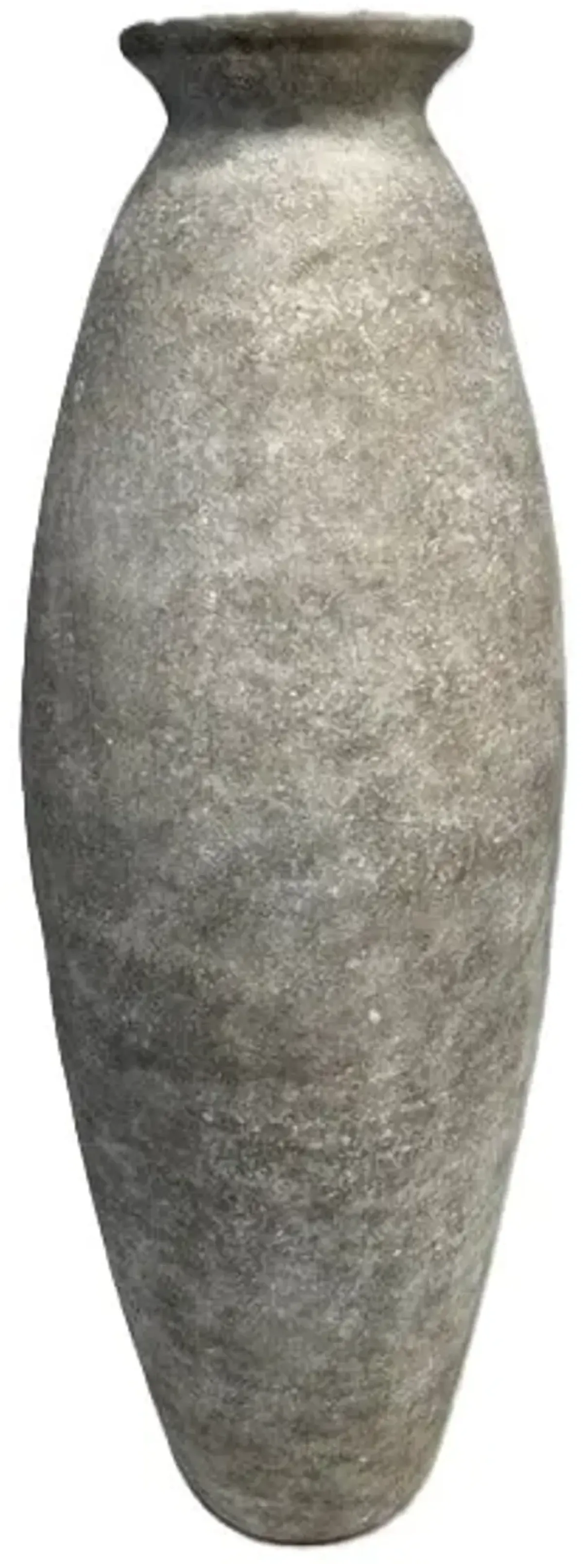 Small Stone Liso Ceramic Floor Vase 14"W x 34"H