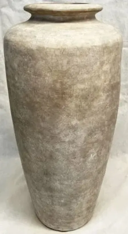 Large Sand Japon Ceramic Floor Vase 14"W x 37"H