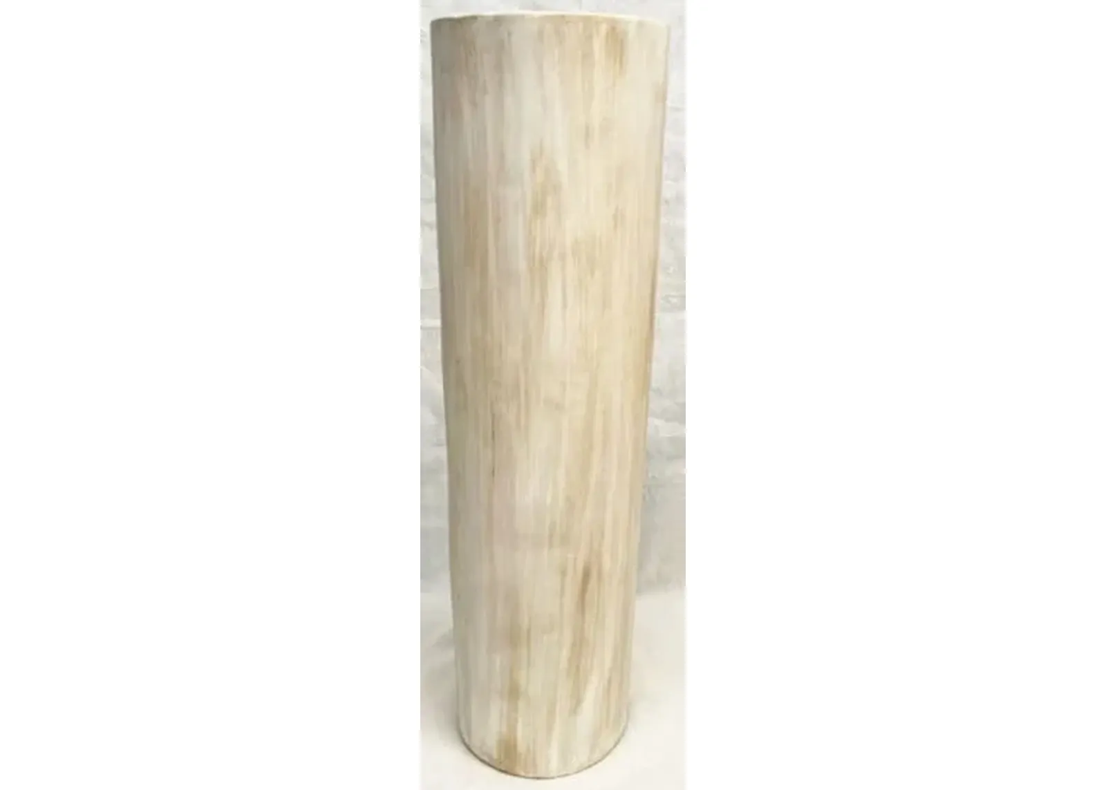 Small Alder Cylinder Ceramic Floor Vase 10"W x 38"H