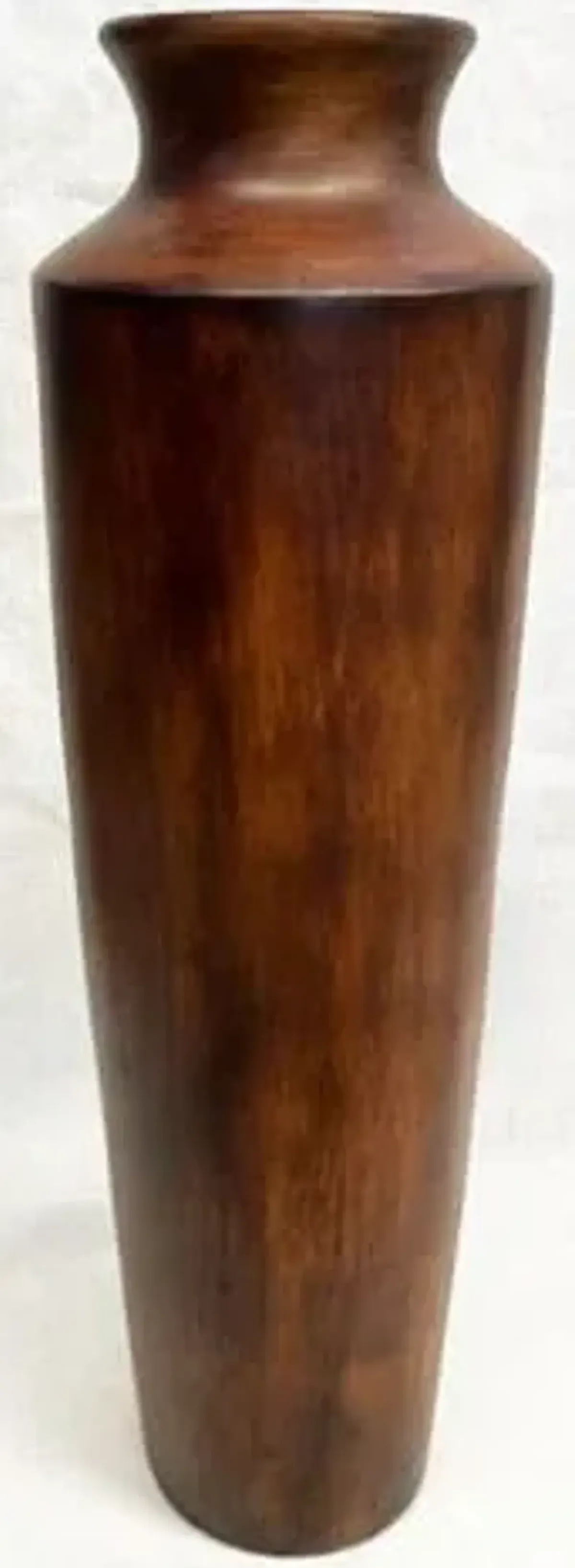 Medium Mocha Alas Ceramic Floor Vase 11"W x 34"H