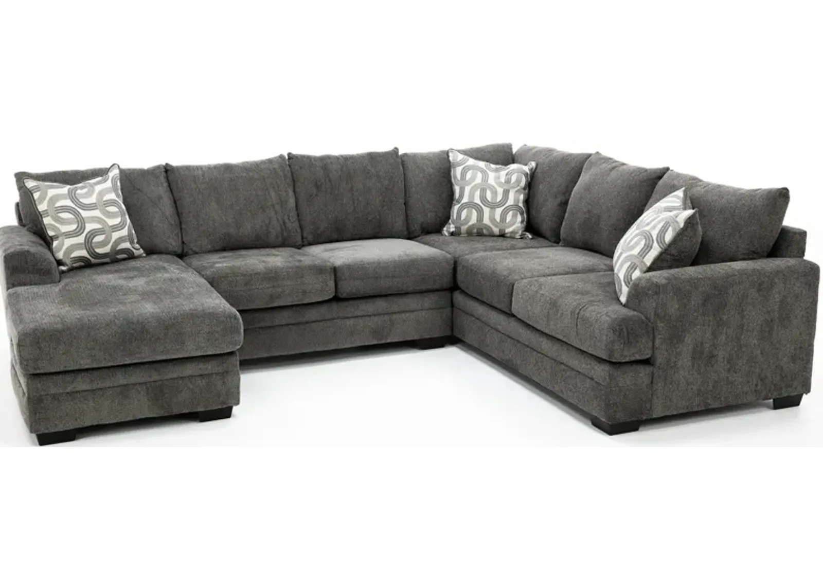 Delta 2-Pc. Sectional in Charcoal