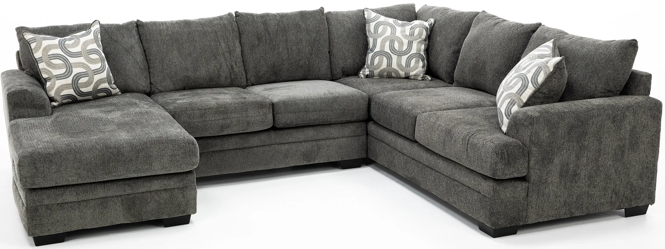 Delta 2-Pc. Sectional in Charcoal