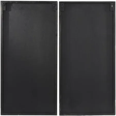 Set of 2 Wood Wall Décor 19"W x 38"H