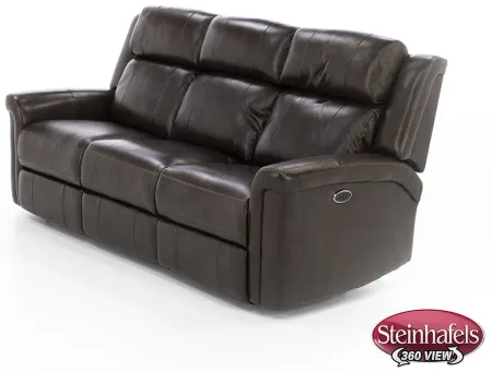 Direct Design Chicago Leather Fully Loaded Reclining Sofa with Drop Down Table
