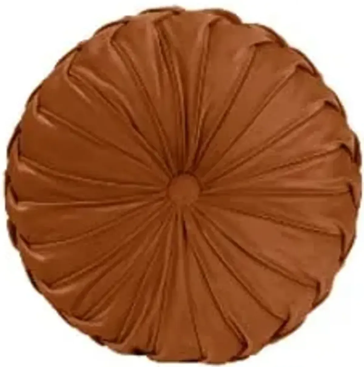 Sienna Velvet Pleated Round Pillow 14"