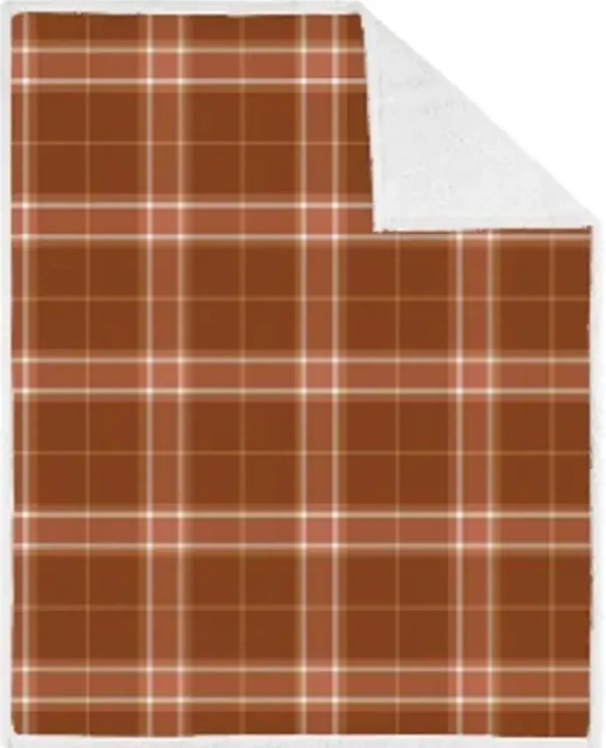 Sienna Plaid Sherpa Throw 40"W x 60"L