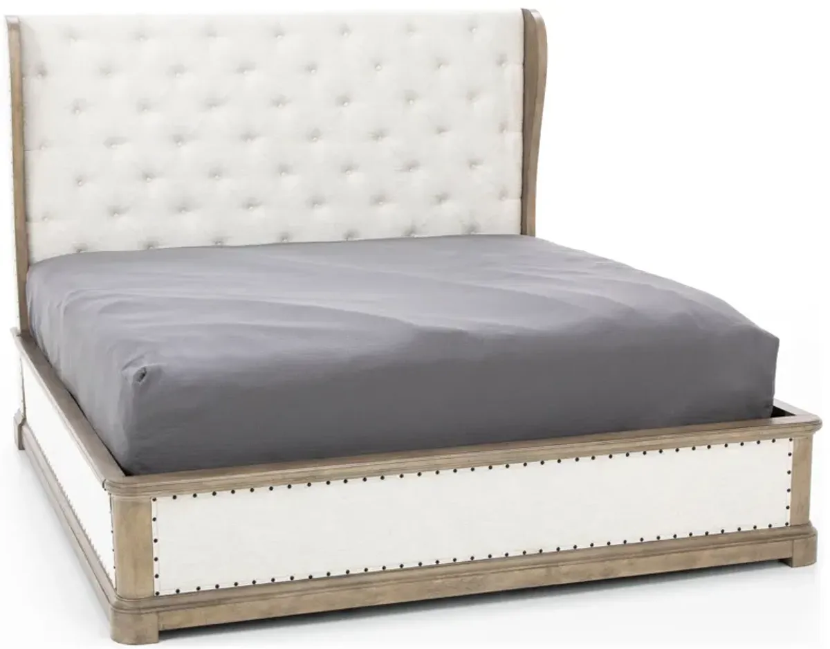 Victoria King Shelter Upholstered Bed