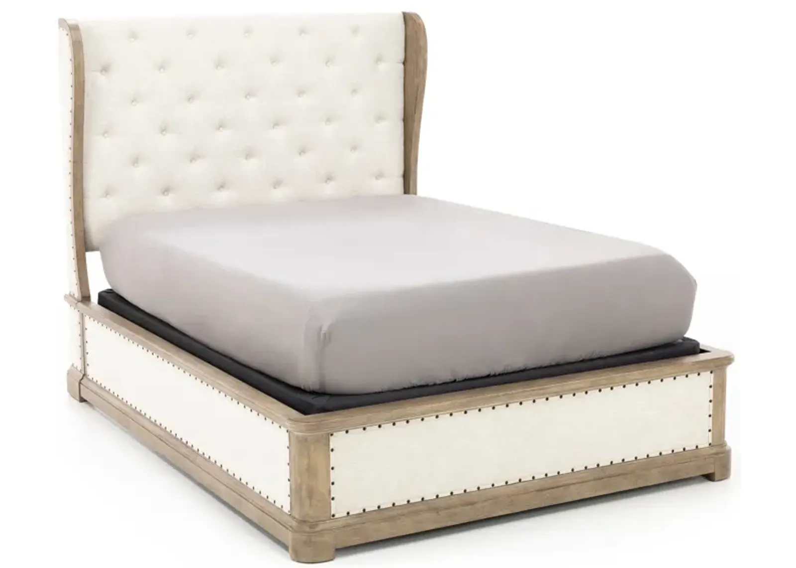 Victoria Queen Shelter Upholstered Bed