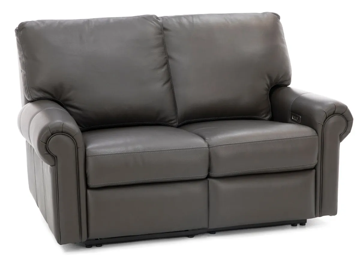 Design and Recline Fairfax 2-Pc. Leather Power Reclining Loveseat