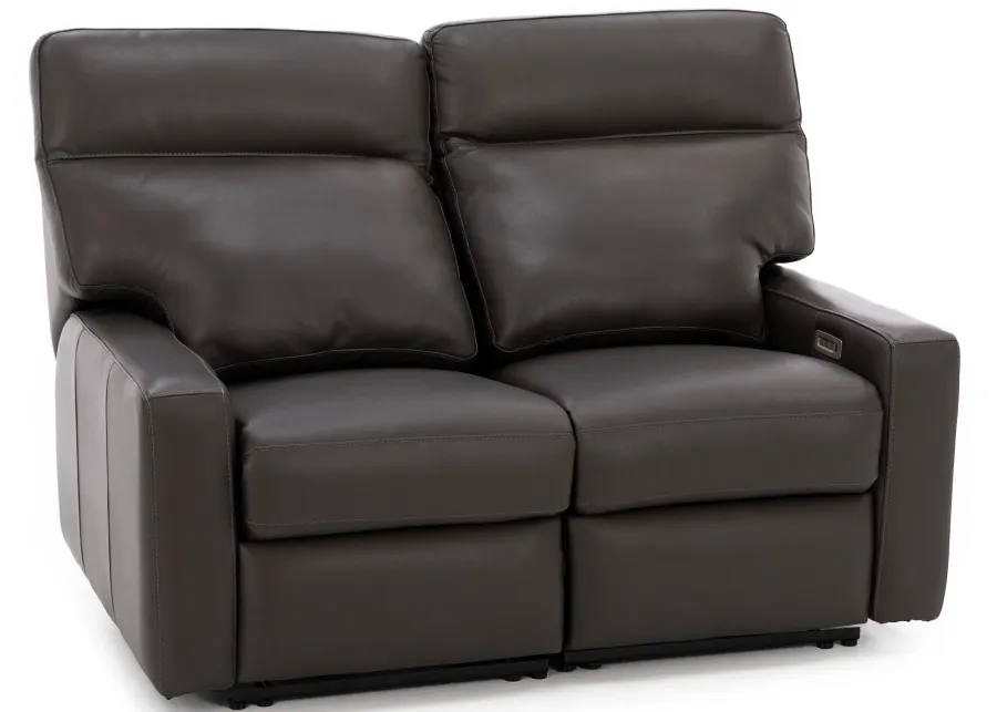 Design and Recline Lyndsey 2-Pc. Leather Fully Loaded Power Reclining Loveseat