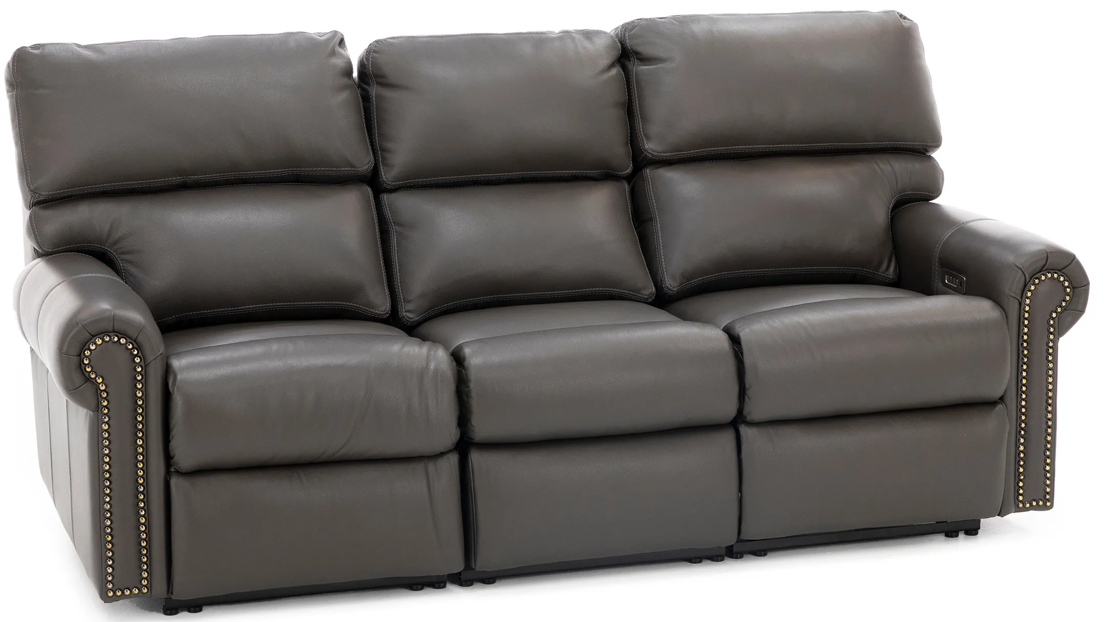 Design and Recline Connor 3-Pc. Leather Power Reclining Sofa