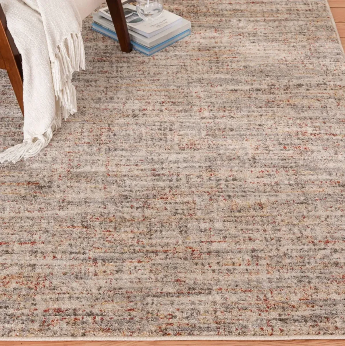 Minerva Mitch Storm/Spring Area Rug 5'W x 7'3"L