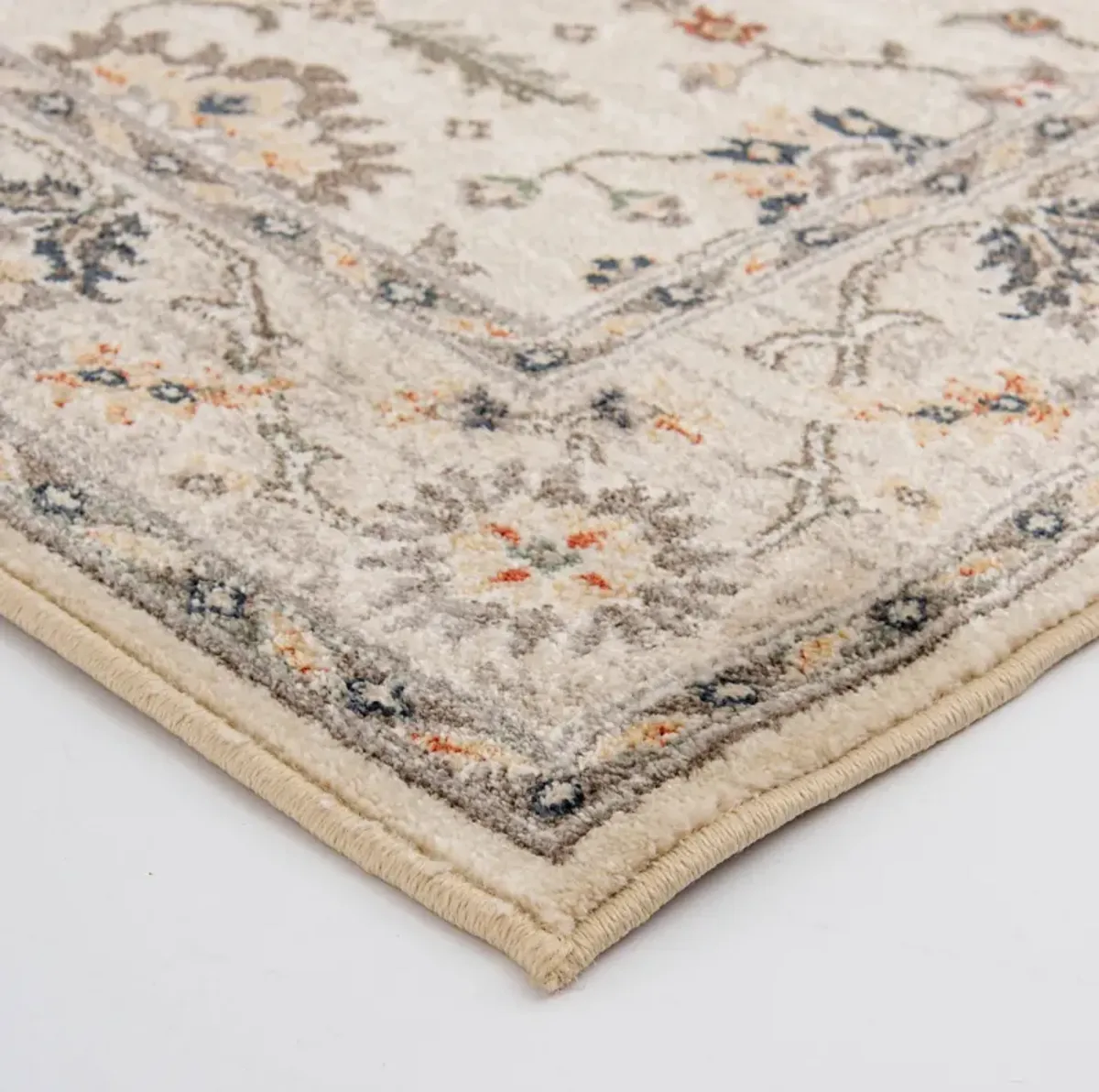 Minerva Roan Alabaster/Storm Area Rug 5'W x 7'3"L