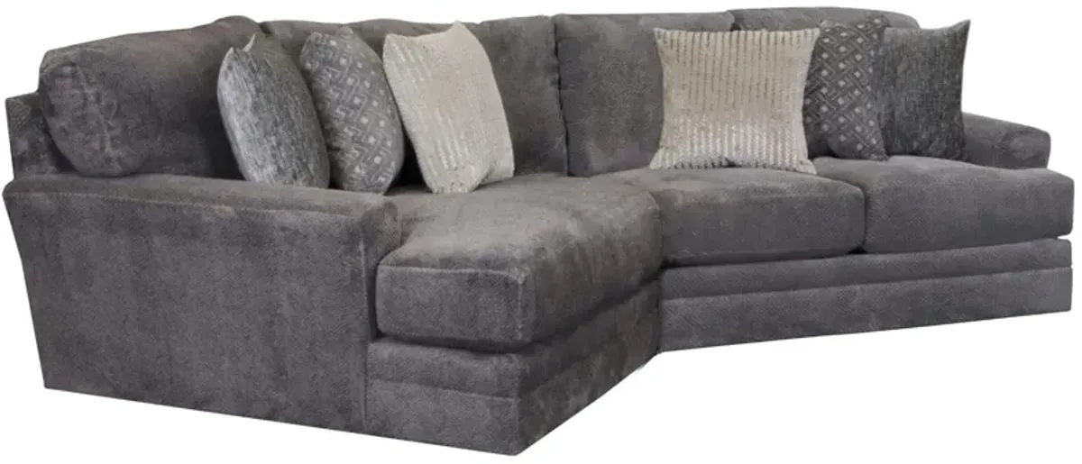 Snuggler 2-Pc. Sectional In Smoke Left-Facing In Smoke